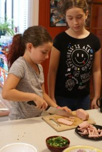 girls cooking