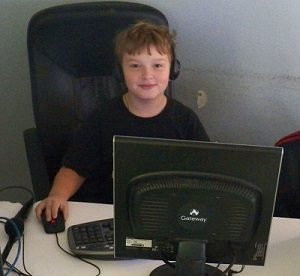 boy at computer